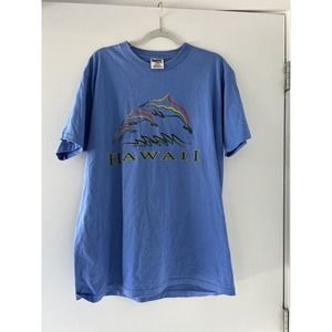 Vintage 90s Mens Oneita Power Pro Shirt XL USA Cotton Hawaii